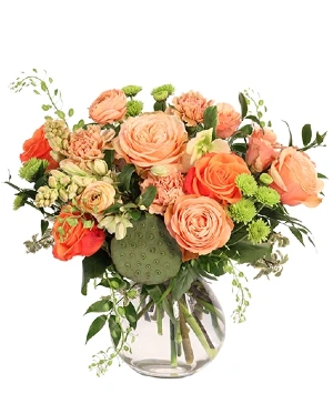 A Pinch of Peach Floral Arrangement 
